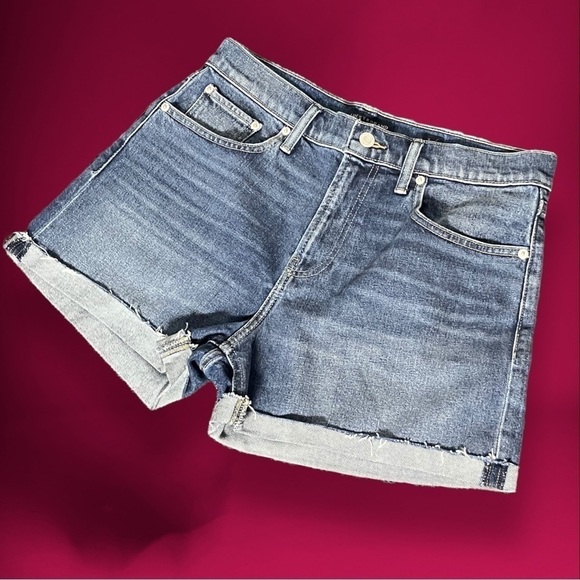 Lucky Brand Relaxed Blue Denim Short Medium Wash Size 8 / 29 - Picture 3 of 15